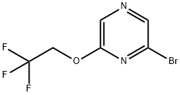 Pyrazine, 2-bromo-6-(2,2,2-trifluoroethoxy)- Structural