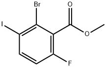 Methyl 2-bromo-6-fluoro-3-iodobenzoate Structural