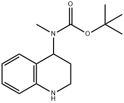 Carbamic acid, N-?methyl-?N-?(1,?2,?3,?4-?tetrahydro-?4-?quinolinyl)?-?, 1,?1-?dimethylethyl ester Structural
