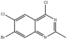 Quinazoline, 7-bromo-4,6-dichloro-2-methyl- Structural