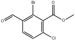 methyl 2-bromo-6-chloro-3-formylbenzoate Structural