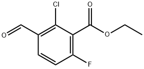 Ethyl 2-chloro-6-fluoro-3-formylbenzoate Structural