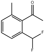 Ethanone, 1-[2-(difluoromethyl)-6-methylphenyl]- Structural