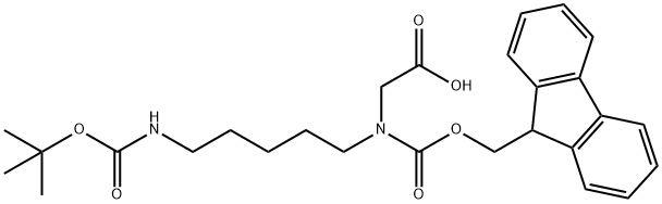 Glycine, N-[5-[[(1,1-dimethylethoxy)carbonyl]amino]pentyl]-N-[(9H-fluoren-9-ylmethoxy)carbonyl]-
