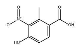Benzoic acid, 4-hydroxy-2-methyl-3-nitro- Structural