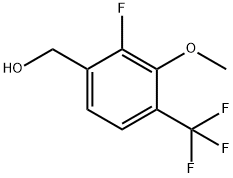 Benzenemethanol, 2-fluoro-3-methoxy-4-(trifluoromethyl)- Structural
