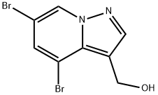 Pyrazolo[1,5-a]pyridine-3-methanol, 4,6-dibromo- Structural