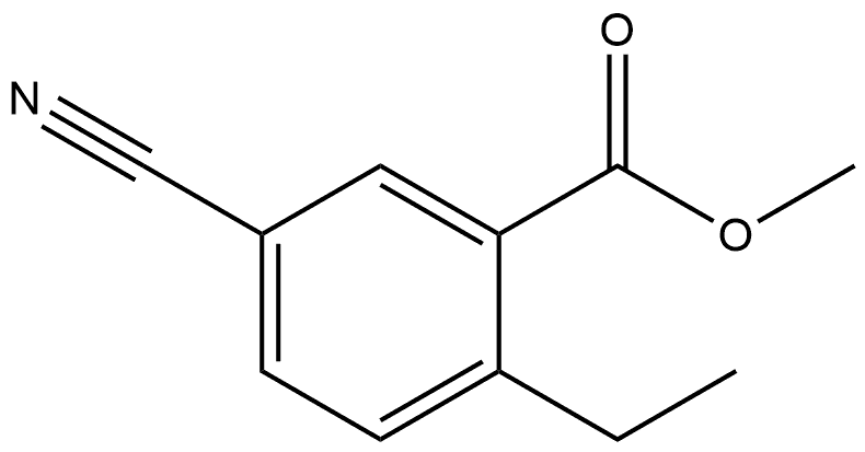 methyl 5-cyano-2-ethylbenzoate Structural