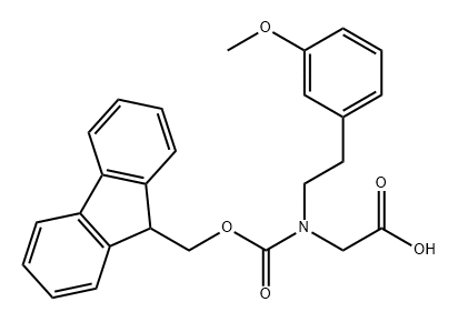 Glycine, N-[(9H-fluoren-9-ylmethoxy)carbonyl]-N-[2-(3-methoxyphenyl)ethyl]- Structural