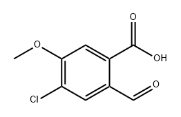 Benzoic acid, 4-chloro-2-formyl-5-methoxy- Structural