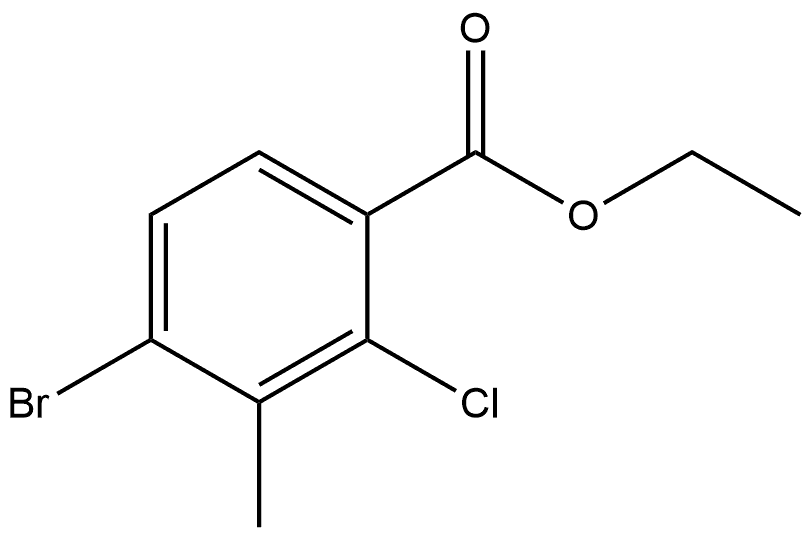 ethyl 4-bromo-2-chloro-3-methylbenzoate Structural