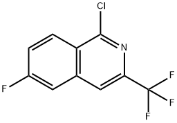 Isoquinoline, 1-chloro-6-fluoro-3-(trifluoromethyl)- Structural