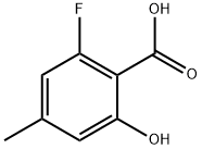 Benzoic acid, 2-fluoro-6-hydroxy-4-methyl- Structural