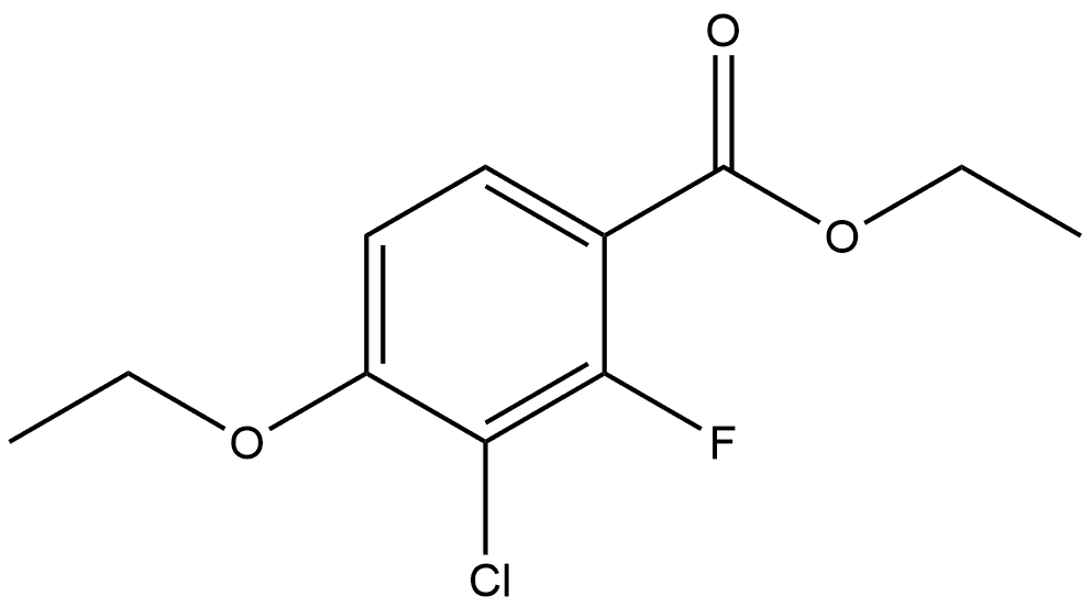 Ethyl 3-chloro-4-ethoxy-2-fluorobenzoate Structural