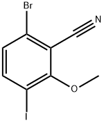 Benzonitrile, 6-bromo-3-iodo-2-methoxy- Structural