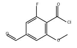Benzoyl chloride, 2-fluoro-4-formyl-6-methoxy- Structural