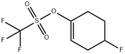 Trifluoro-methanesulfonic acid 4-fluoro-cyclohex-1-enyl ester Structural