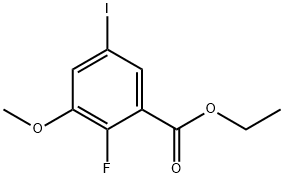 Ethyl 2-fluoro-5-iodo-3-methoxybenzoate Structural