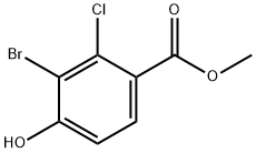 Benzoic acid, 3-bromo-2-chloro-4-hydroxy-, methyl ester Structural