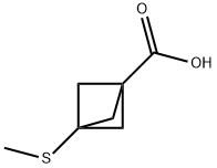 Bicyclo[1.1.1]pentane-1-carboxylic acid, 3-(methylthio)- Structural