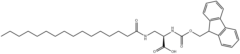 Fmoc-D-Dap(Palm)-OH Structural