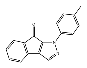 Indeno[2,1-c]pyrazol-8(1H)-one, 1-(4-methylphenyl)- Structural