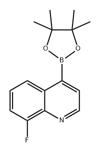 Quinoline, 8-fluoro-4-(4,4,5,5-tetramethyl-1,3,2-dioxaborolan-2-yl)- Structural