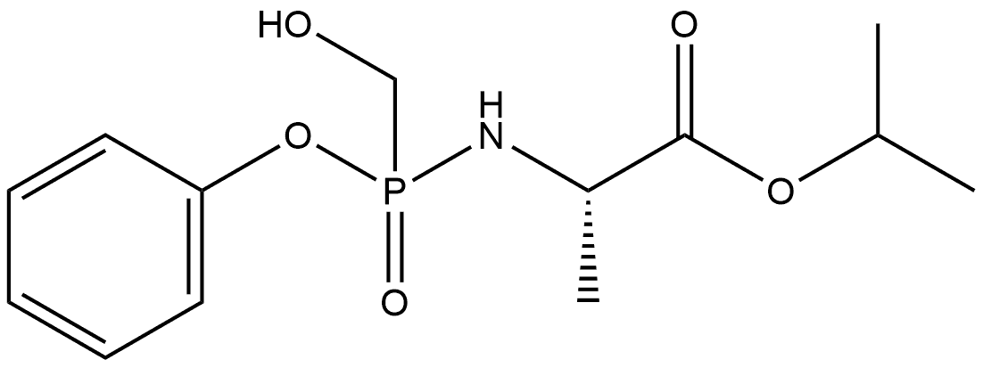 L-Alanine, N-[(hydroxymethyl)phenoxyphosphinyl]-, 1-methylethyl ester Structural