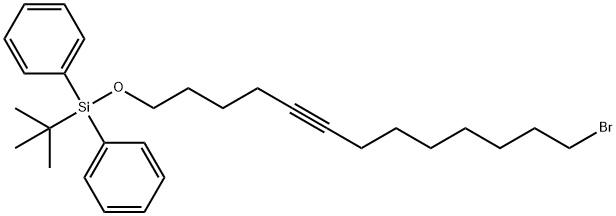 Silane, [(13-bromo-5-tridecynyl)oxy](1,1-dimethylethyl)diphenyl- (9CI) Structural