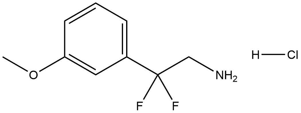 Benzeneethanamine, β,β-difluoro-3-methoxy-, hydrochloride (1:1) Structural