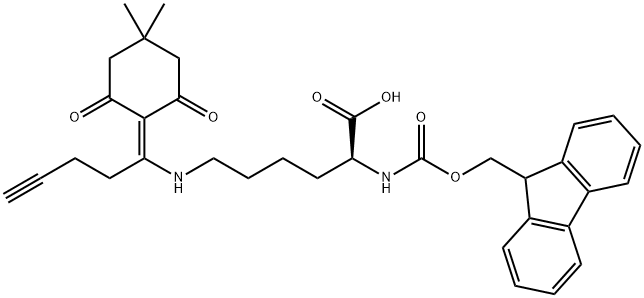 Fmoc-L-Lys(Pentynoyl-DIM)-OH Structural
