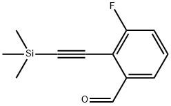 Benzaldehyde, 3-fluoro-2-[2-(trimethylsilyl)ethynyl]- Structural