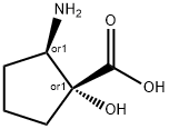 rel-(1R,2R)-2-Amino-1-hydroxycyclopentanecarboxylic acid Structural