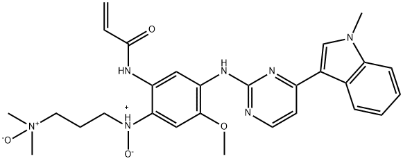 2-Propenamide, N-[2-[[2-(dimethyloxidoamino)ethyl]methyloxidoamino]-4-methoxy-5-[[4-(1-methyl-1H-indol-3-yl)-2-pyrimidinyl]amino]phenyl]-