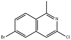 Isoquinoline, 6-bromo-3-chloro-1-methyl- Structural