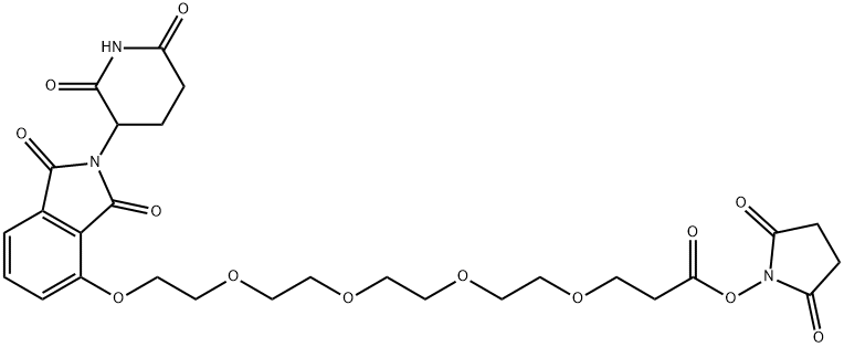 Thalidomide-O-PEG4-NHS ester Structural
