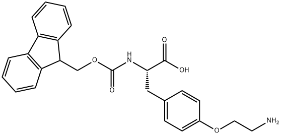 Fmoc-4-[2-(amino)ethoxy]-L-phenylalanine Structural