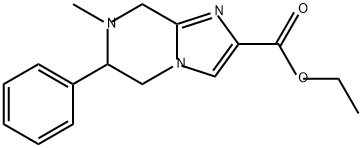 Imidazo[1,2-a]pyrazine-2-carboxylic acid, 5,6,7,8-tetrahydro-7-methyl-6-phenyl-, ethyl ester Structural