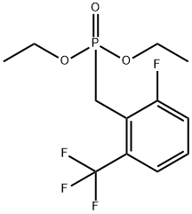 Diethyl P-[[2-fluoro-6-(trifluoromethyl)phenyl]methyl]phosphonate Structural