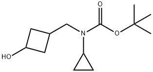 Carbamic acid, N-?cyclopropyl-?N-?[(3-?hydroxycyclobutyl)?methyl]?-?, 1,?1-?dimethylethyl ester Structural