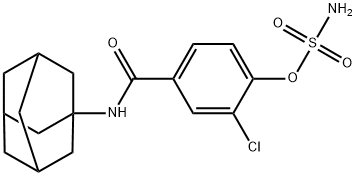 Sulfamic acid, 2-chloro-4-[(tricyclo[3.3.1.13,7]dec-1-ylamino)carbonyl]phenyl ester Structural