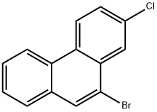 Phenanthrene, 10-bromo-2-chloro- Structural