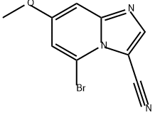 Imidazo[1,2-a]pyridine-3-carbonitrile, 5-bromo-7-methoxy- Structural