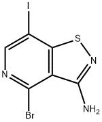 Isothiazolo[4,5-c]pyridin-3-amine, 4-bromo-7-iodo- Structural