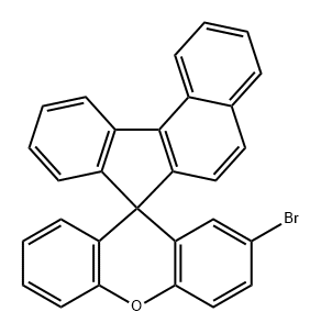 Spiro[7H-benzo[c]fluorene-7,9'-[9H]xanthene], 2'-bromo- Structural