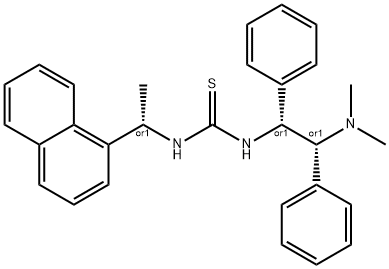 Thiourea, N-[(1R,2R)-2-(dimethylamino)-1,2-diphenylethyl]-N'-[(1S)-1-(1-naphthalenyl)ethyl]-, rel- Structural