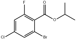 Isopropyl 2-bromo-4-chloro-6-fluorobenzoate Structural