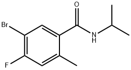 Benzamide, 5-bromo-4-fluoro-2-methyl-N-(1-methylethyl)- Structural