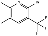Pyridine, 2-bromo-5,6-dimethyl-3-(trifluoromethyl)- Structural