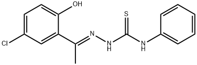 Hydrazinecarbothioamide, 2-[1-(5-chloro-2-hydroxyphenyl)ethylidene]-N-phenyl-, (2E)- Structural